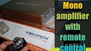 Mono amplifier with remote control worldtech