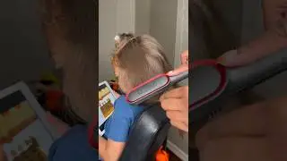 Straightening toddler&rsquo;s hair using Tymo Ring plus #kidhairstyles #hairtutorial #naturalhair