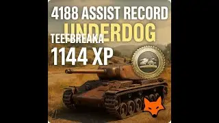 World of Tanks Console | TEEFBREAKA &ndash; Record d&rsquo;assist + m&eacute;daille UNDERDOG !