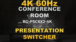 4K Multiple Input Conference Room and Presentation Switcher and Scaler | BG-PSC6X2-4K