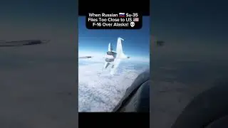 When Russian Jet Flies Too Close to US Fighter Over Alaska! #alaskasummit #usa #trump #russia #putin