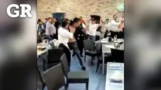 Captan ri&ntilde;a en restaurante de mariscos