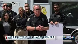 MADD Kern County Gets Bakersfield Police Department Donation Following Motorcycle Skills Competition