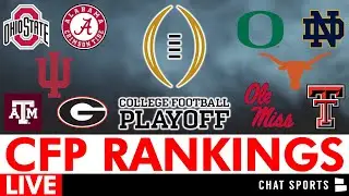 College Football Playoff Top 25 Rankings 2025 LIVE