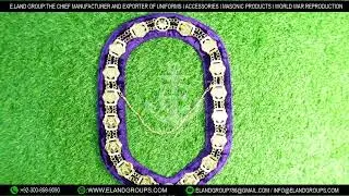 Wholesale Masonic Collars, Masonic Regalia  Order of Eastern Star Patron  Metal Chain Collar