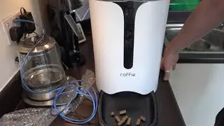 Testing Roffie Automatic Cat Feeder, Dog Food Dispenser for Small & Medium Pets 7L Model PF30