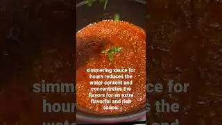 Why you should let your sauce simmer for hours