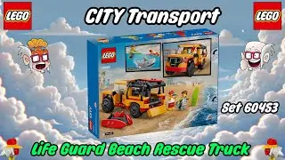 LEGO Lifeguard Beach Rescue Truck 60453! 🌊🚒 Saving LEGO Minifigs from Epic Waves! 🏖️