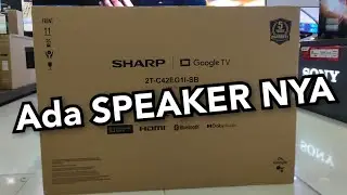 SHARP GOOGLE TV + SPEAKER KEREN ‼️NEW SHARP 42INCH  2T-C42EG1I-SB TERBAIK EMANG ‼️