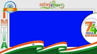 78th Independence day | India | August 15 | indian flag green screen