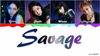 aespa(에스파) - Savage Lyrics [영어가사_한국어발음_한국어번역] [Color Coded_Han_Rom_Eng]