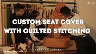 Luxury Custom Car Seat Covers | Handcrafted Quilted Stitching by Bespoke Master