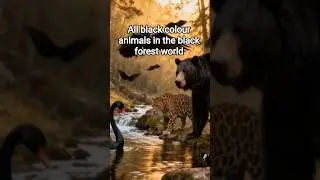 All black colour animals in the black forest world #blackanimals #blackforest #blackcolour