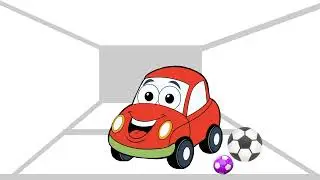 The red car gave its friend many balls as a gift. Colour car for kids #usa #mobitechria