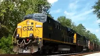 Incredible Length! CSX M603-08 Manifest Train In Bryceville