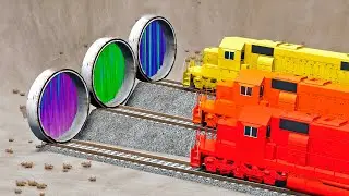 Trains vs Portal Trap &ndash; BeamNG.Drive