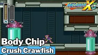 Mega Man X3 - Body Chip Location [Crush Crawfish]