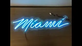 Neon Sign Miami neon sign light sign Neon Sign Custom Wedding Neon Sign Led Custom Party Pink light