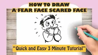 How to Draw A Fear Face | Scared Face