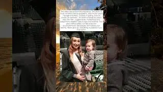 STUDENT MOM GRADUATED UNIVERSITY WITH BABY IN ARMS 👩&zwj;🎓👶