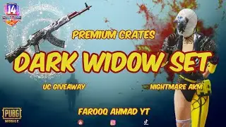 Dark Widow Set Premium Crate , Nightmare AKM | 🔥 PUBG Mobile 🔥