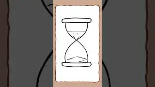 Draw a hourglass #shorts #doodle #easydrawing