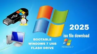 How to Create Windows 7 Bootable USB Flash Drive Windows 7 USB Installer (2025) #bootableusb_windows