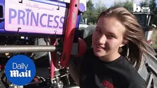 Rosalee Ramer is youngest pro monster truck driver in the USA - Daily Mail