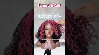 Pink Skunk Stripe💕Hair Dye On Lace Wig | Natural 4C Curly Hair Routines Tutorials Ft.#ulahair
