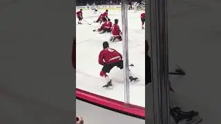 Braeden Cootes warming up vs Finland #braedencootes #vancouvercanucks #hockey #worldjuniors #canada