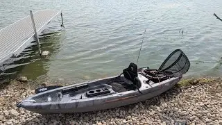 pelican sentinel 100X angler fishing kayak from Costco. NO FISH TONIGHT