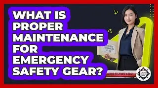 What Is Proper Maintenance for Emergency Safety Gear?