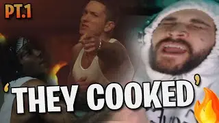 JID - Animals ft. Eminem (Official Lyric Video) PT1 REACTION