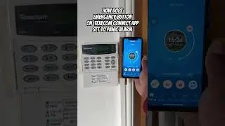 How does Emergency Button on  Texecom Connect App set to Panic Alarm? Check this video!!
