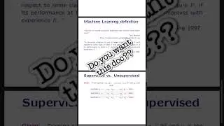 Machine Learning Basic Concepts PDF 📖✅💾 #ytshorts #machinelearning #ai