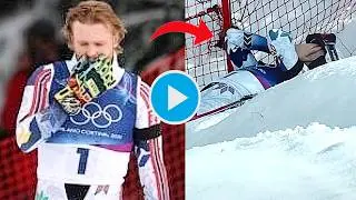 Atle Lie McGrath Crash | Ski Throw After Men&rsquo;s Slalom Fall | Winter Olympics 2026 Milano Cortina