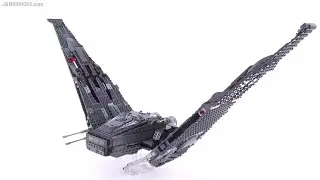 OLDER LEGO Kylo Ren's Shuttle wing fold mod (see my NEWER video instead!)