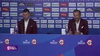 Bertāns un Banki preses konferencē pirms PK sākuma