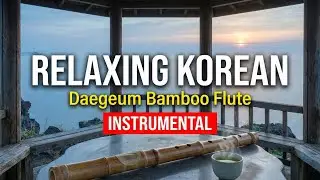 Relaxing Korean Restaurant Songs | 12 Hours Daegeum Bamboo Flute Instrumental Background Music