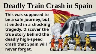 Horrible Train Crash in Spain || 🇪🇸🚆 Learn English Through Story Level 2 || Graded Reader 🎧