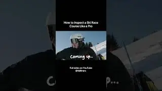 How to Inspect a Ski Race Course Like a Pro! Full video on my channel. #skiing #skiracing #viral