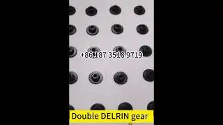 DELRIN double gear  #cncmachining #gearmanufacturing #gears