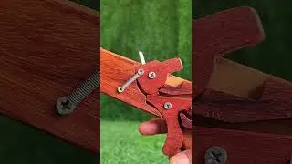 Simple mechanics craft design for slingshot #classicwood #craftproject #woodscraft #tools