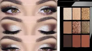 Golden brown eye makeup tutorial step by step for beginners 