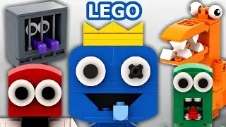 Alle LEGO Rainbow Friends Charaktere (Blue, Green, Orange, Purple & Red)