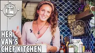 Chef Lives in a Van w/ Full Luxury Kitchen (+ Cooking Show)