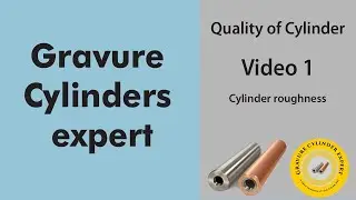 Roughness of rotogravure printing cylinder