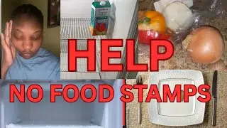 FRIDGE EMPTY| NO CHECK YET| NO FOOD STAMPS#help #video #foodstamps 