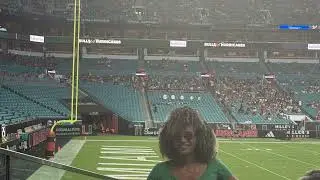 USF Vs Miami  Football - Rain delay - Hard Rock Stadium in Miami