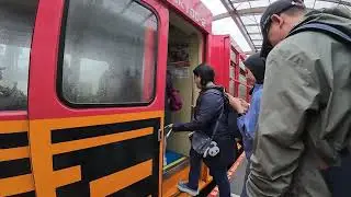 Taking the Arashiyama Sightseeing Train (1/2)日本嵐山の小火车で観光